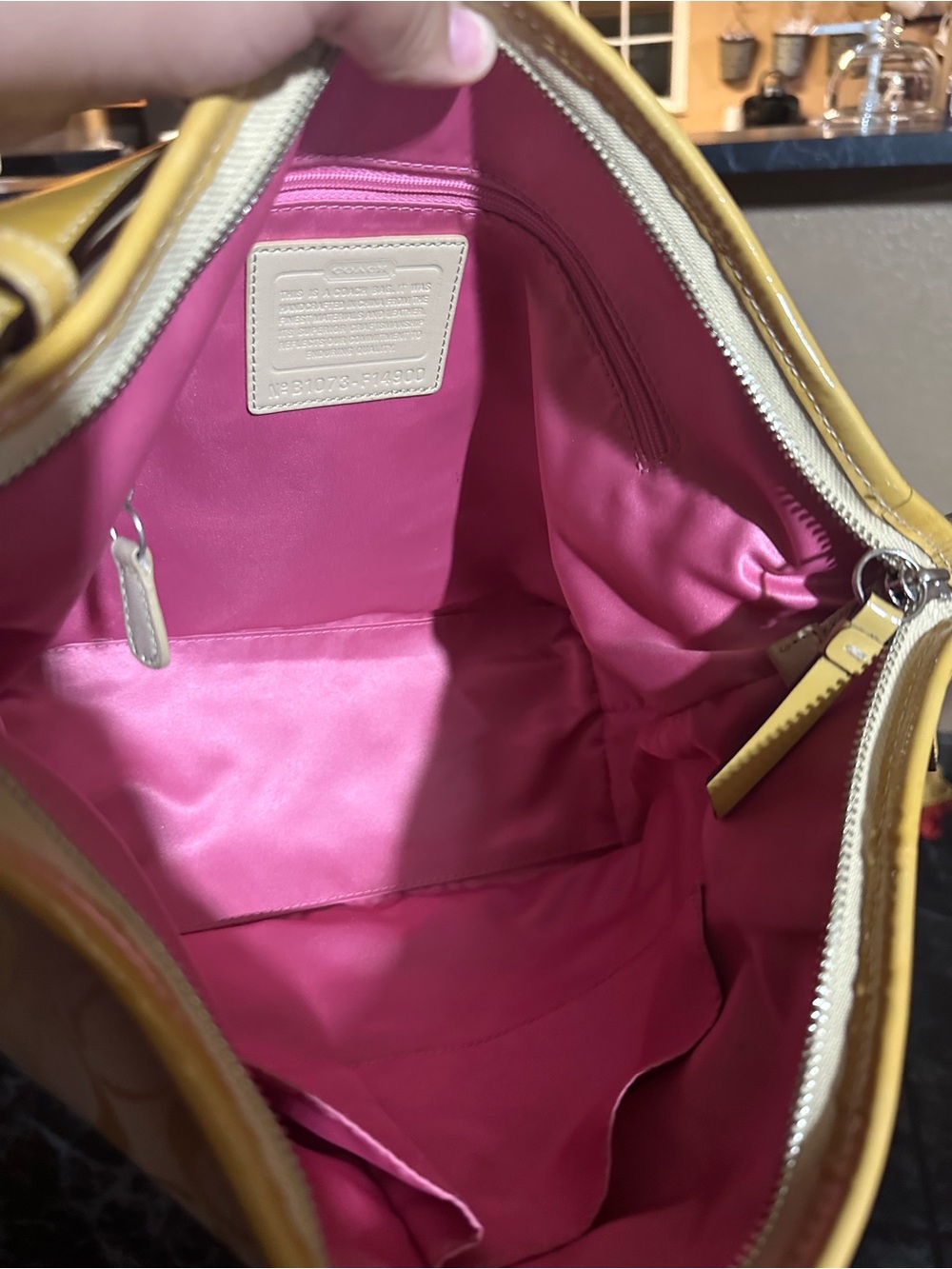 Coach Patchwork Signature Hobo Bag - Pastel Yellow, Pink, Mint, Beige - Picture 5 of 5